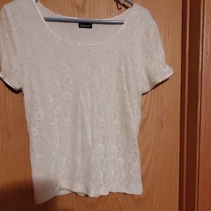 Cream color lace top
